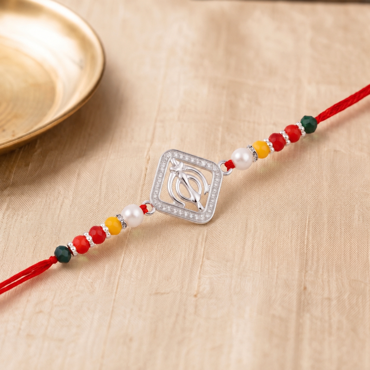 925 Sterling Silver Rakhi Khanda Symbol Design